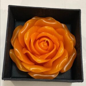 Orange Rose Candle 5.5x2.5'